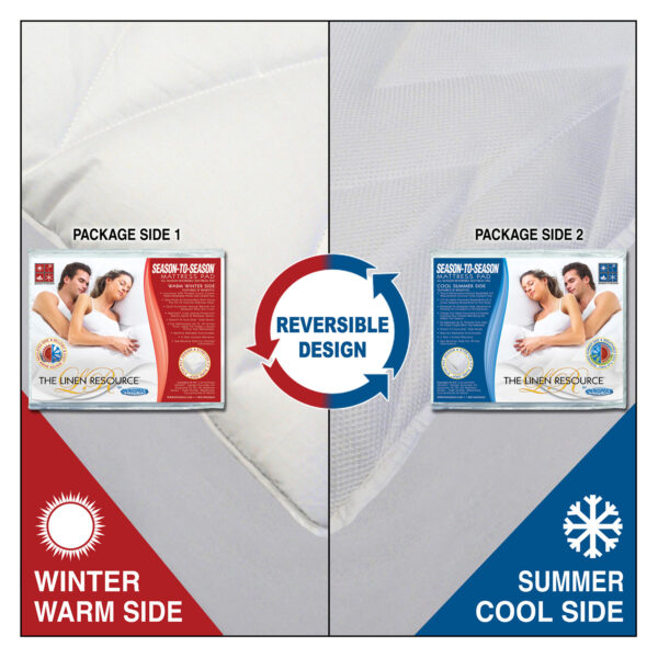 Season-To-Season Reversible Mattress Pad
