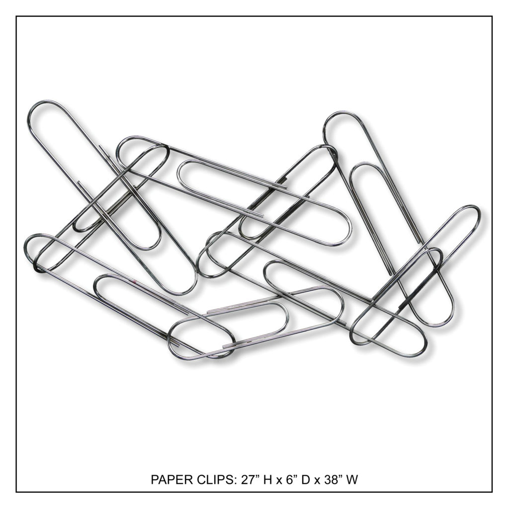 Paper Clips Handcrafted Metal Wall Decor InnoMax