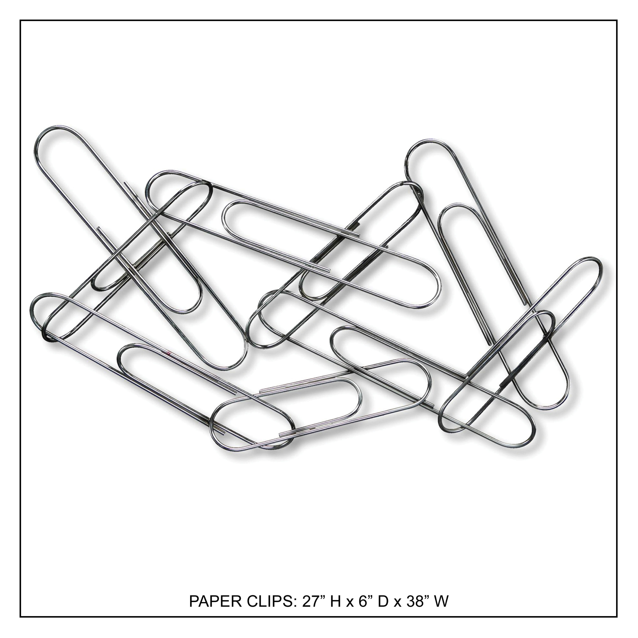 Paper Clips Handcrafted Metal Wall Decor Innomax