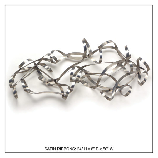 Satin Ribbons - Metal Wall Decor
