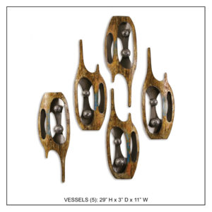 Vessels (5) - Metal Wall Decor