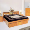 InnoMax Oak Land Tulip Headboard In Bedroom Setting