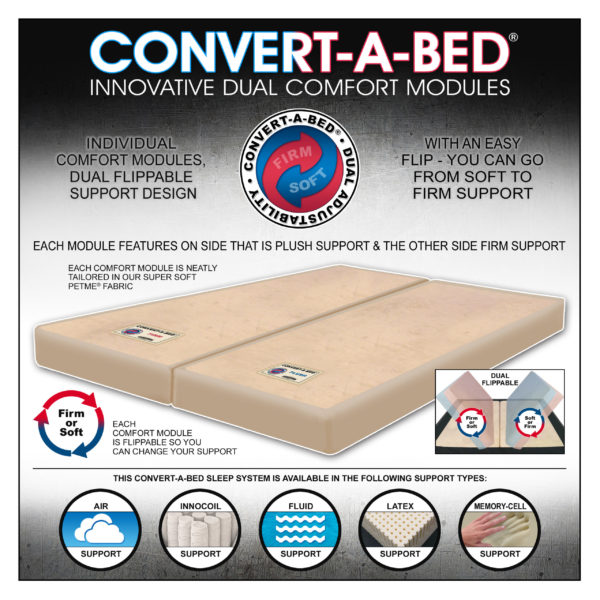 This Mattress Has Convert-A-Bed Comfort Modules