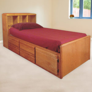 InnoMax Oak Land Bookcase Captains Chest Bed Bedroom Furniture