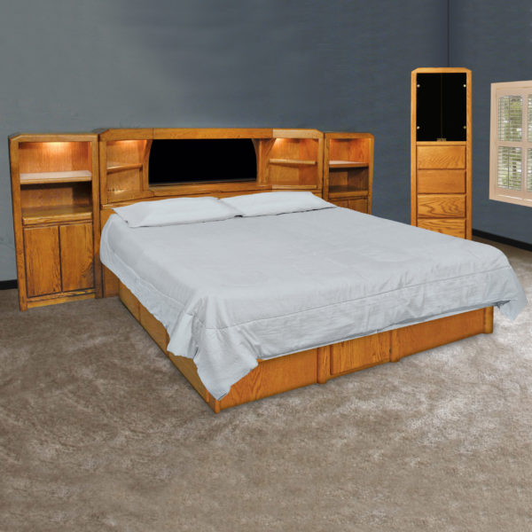 InnoMax Oak Land Marathon Mid-Wall Unit Bedroom Furniture