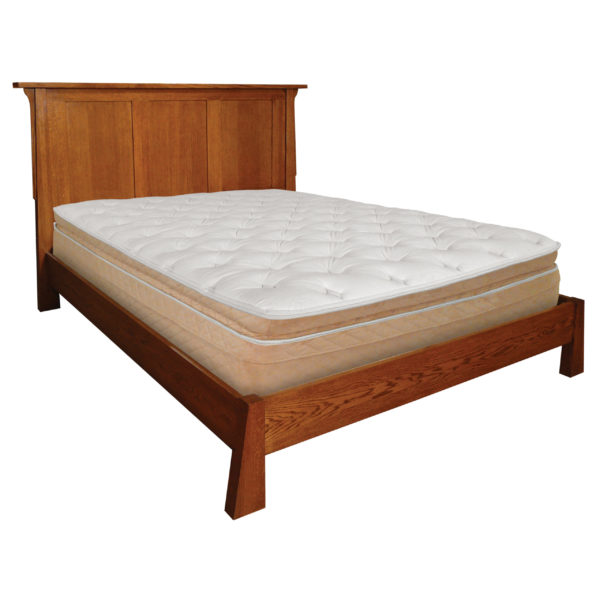 InnoMax Oak Land Mission Creek Panel Headboard & Platform Bed Bedroom Furniture
