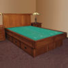 InnoMax Oak Land Mission Creek Waterbed With Panel Headboard Bedroom Furniture