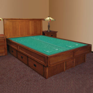 InnoMax Oak Land Mission Creek Waterbed With Panel Headboard Bedroom Furniture