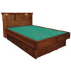 InnoMax Oak Land Mission Creek Waterbed With Bookcase Headboard Bedroom Furniture