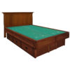 InnoMax Oak Land Mission Creek Waterbed With Panel Headboard Bedroom Furniture