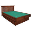 InnoMax Oak Land Mission Creek Waterbed With Slat Panel Headboard Bedroom Furniture