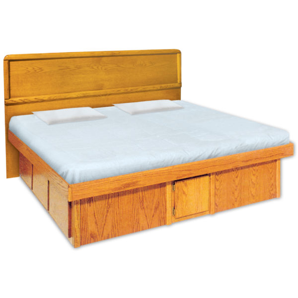 InnoMax Oak Land La Jolla Panel Headboard & Platform Bed Bedroom Furniture