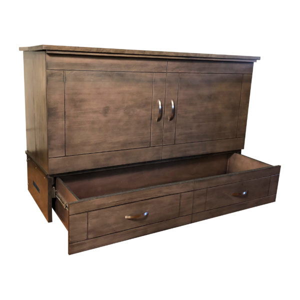 Stowaway New Yorker Cabinet Bed With Drawer Open