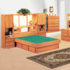 InnoMax Oak Land Coronado Wall Unit Waterbed In Bedroom