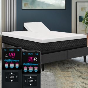 13″ Dual Head Air Bed with Adjustable Dual Head Power Base