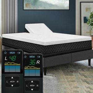 13″ Dual Head Air Bed with Adjustable Dual Head Power Base