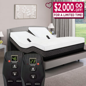 Dual Head Digital Air Bed & Dual Head Adjustable Base