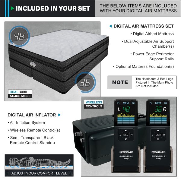 Memories 13″ Pillow Top Digital Air Bed