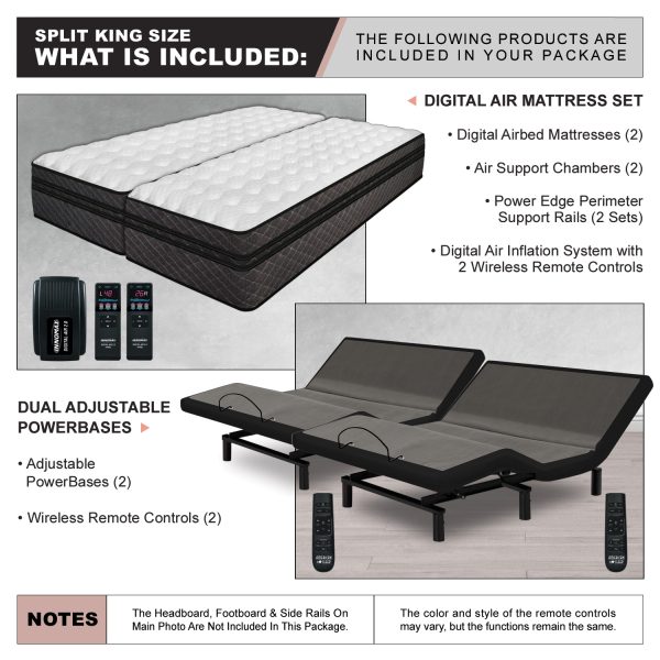 Millennium Digital Air Bed with Adjustable Power Base
