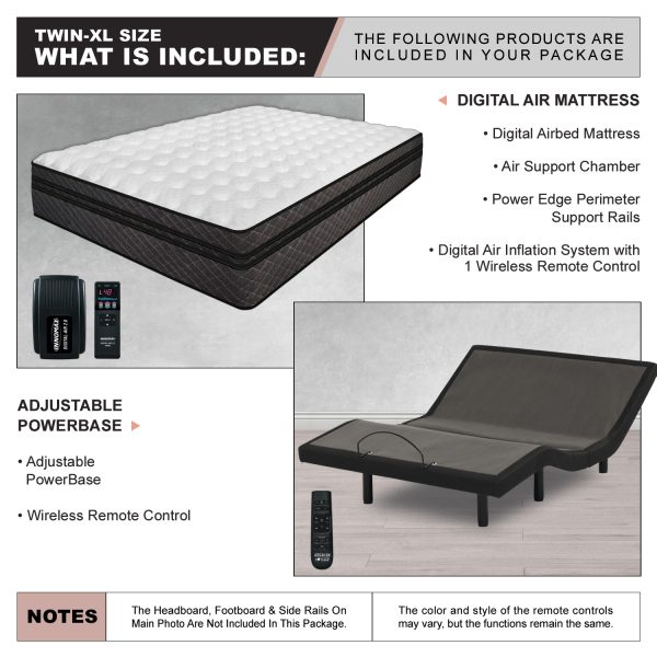 Millennium Digital Air Bed with Adjustable Power Base
