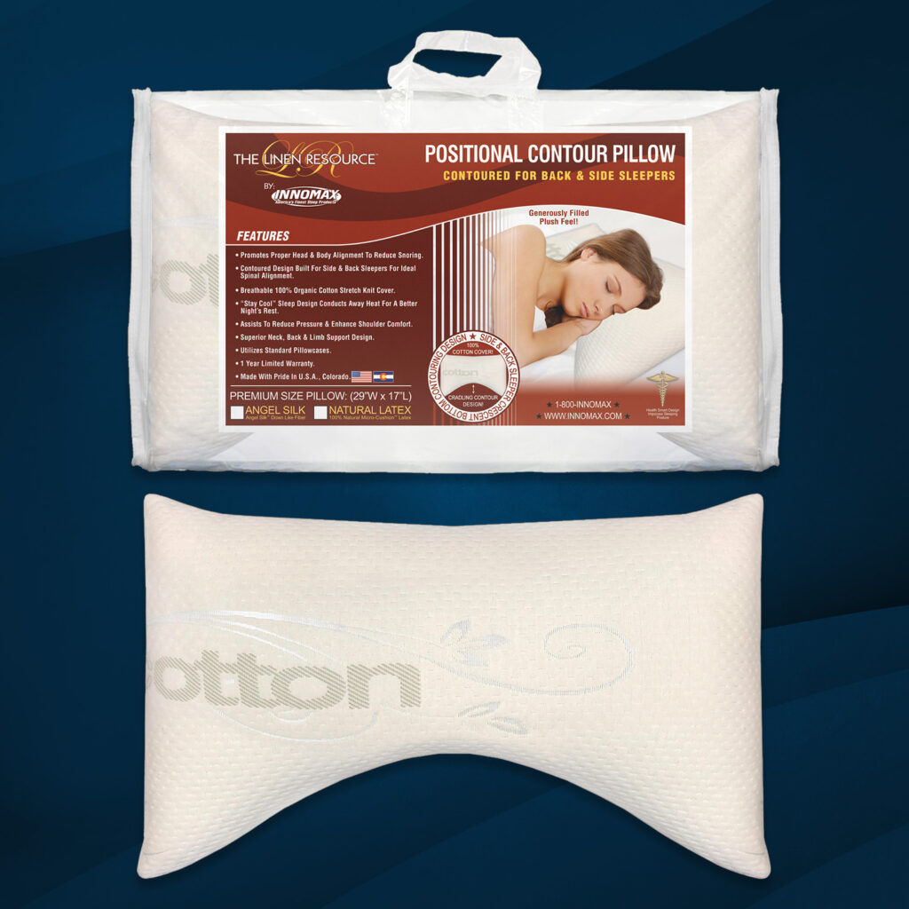 Positional Contour Pillow Angel Silk™ Down Like Fiber InnoMax