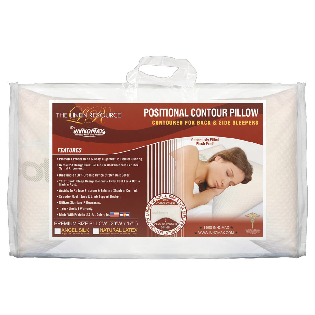 Positional Contour Pillow Angel Silk™ Down Like Fiber InnoMax