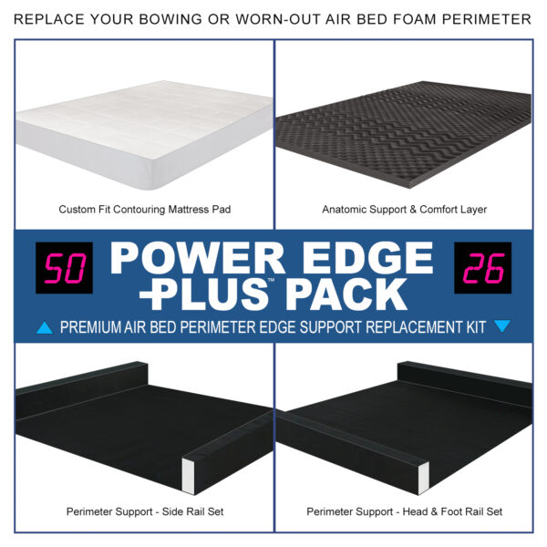 Power Edge Plus Pack - Premium Air Bed Perimeter Edge Support Replacement Kit