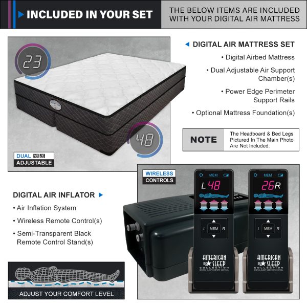 Princeton 9″ Plush Top Digital Air Bed