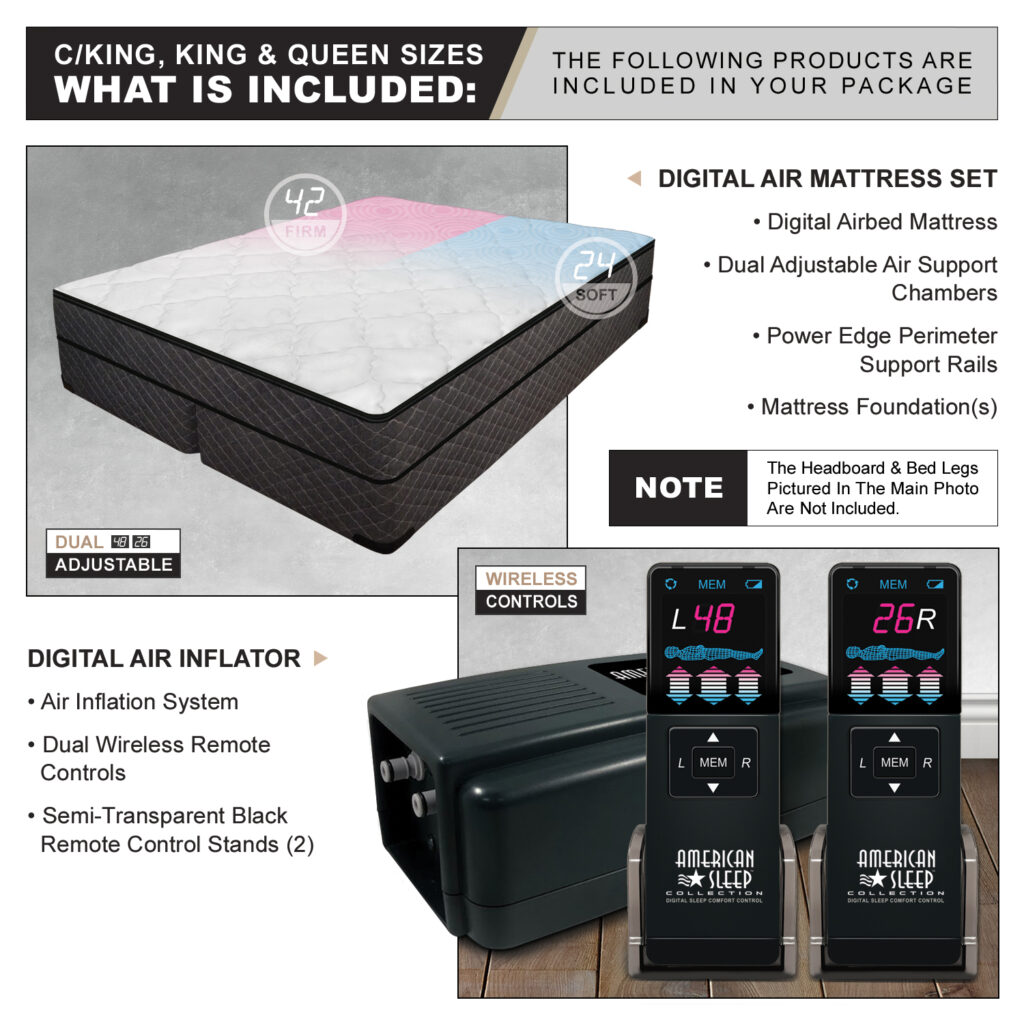 Princeton™ 9″ Dual Digital Premium Plush Top Air Number Bed InnoMax