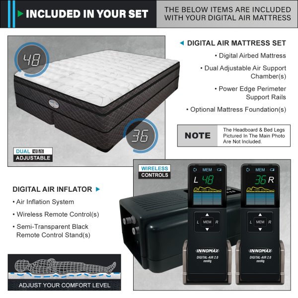 Reflections 12″ Pillow Top Digital Air Bed