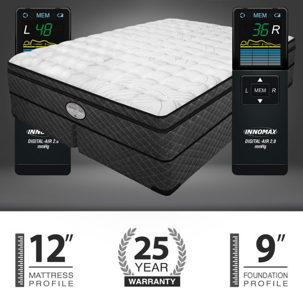 Reflections 12″ Pillow Top Digital Air Bed