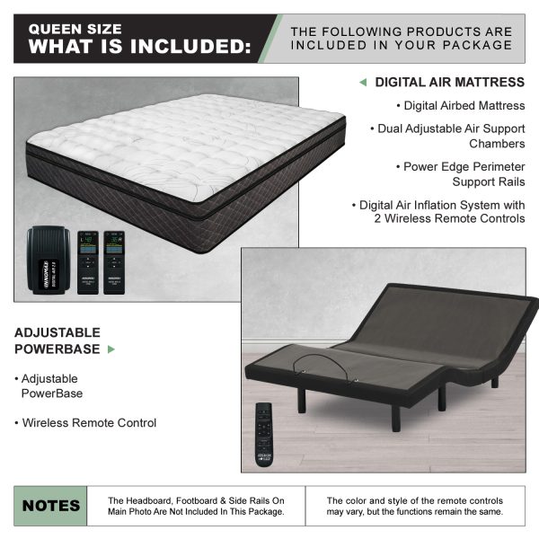 Reflections Digital Air Bed with Adjustable Power Base