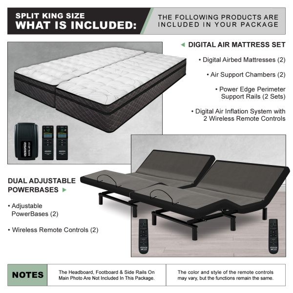 Reflections Digital Air Bed with Adjustable Power Base