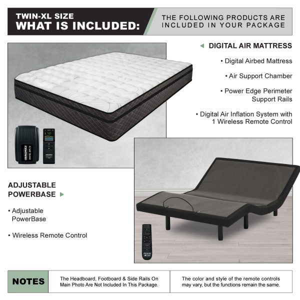 Reflections Digital Air Bed with Adjustable Power Base
