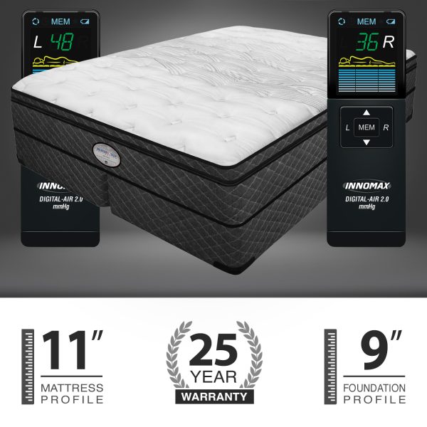 Visions 11″ Pillow Top Digital Air Bed