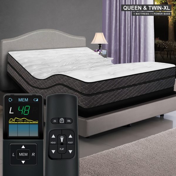 Visions Digital Air Bed with Adjustable Power Base