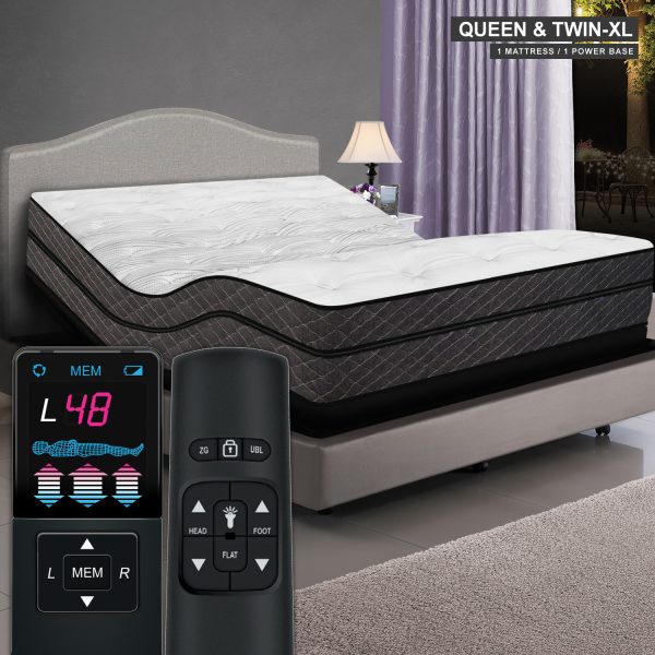 Visions Digital Air Bed with Adjustable Power Base