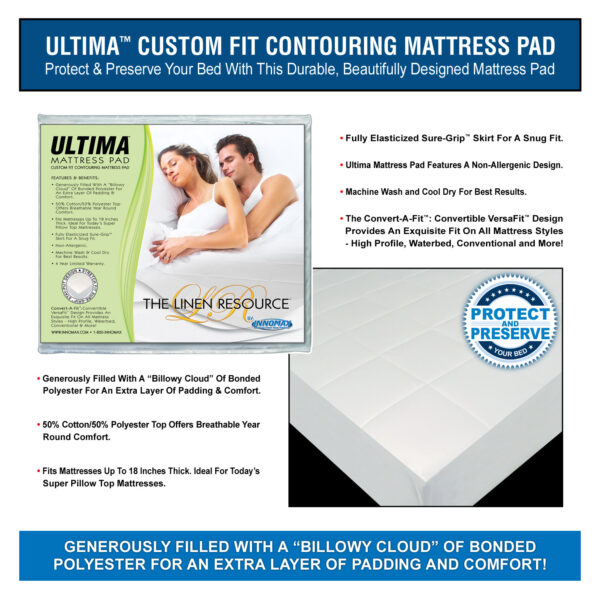 Ultima Custom Fit Contouring Mattress Pad