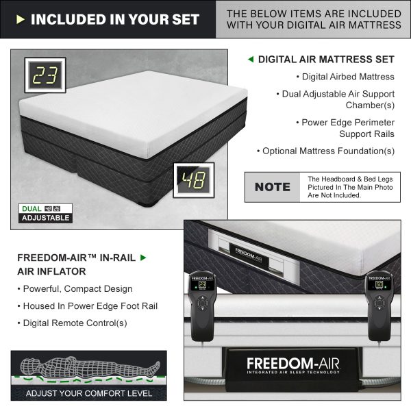 TRS-13 - 13″ Digital Air Bed Featuring Latex & Memory Foam