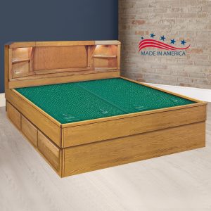 Oak Marathon – Waterbed Headboard & Frame Set