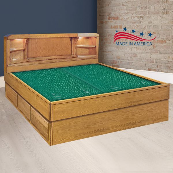Oak Marathon – Waterbed Headboard & Frame Set