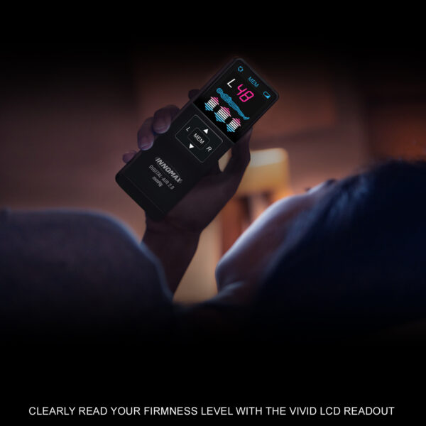 Vivid LCD Readout Allows You To Clearly Read Your Firmness Level