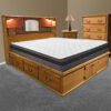 Oak Land Venetian Solid Wood Bookcase Headboard