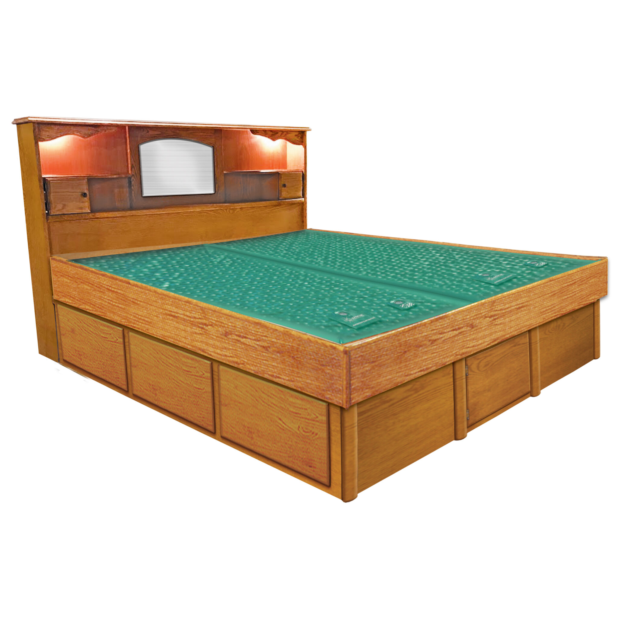 Tall Bookcase Headboard Waterbed & Casepieces InnoMax