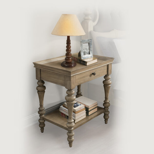 4 Leg Nightstand with Framed Top