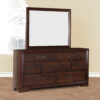 7 Drawer Dresser & Beveled Edge Mirror