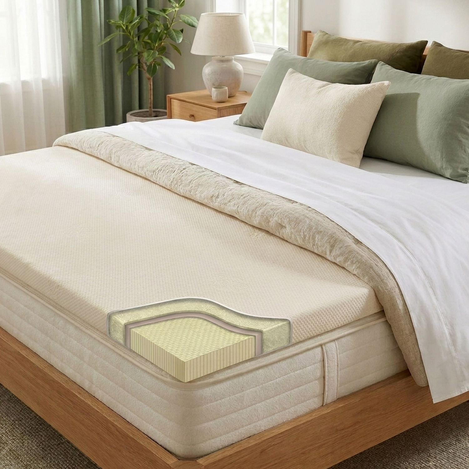 Origins 2 Inch Natural Latex Pillow Topper