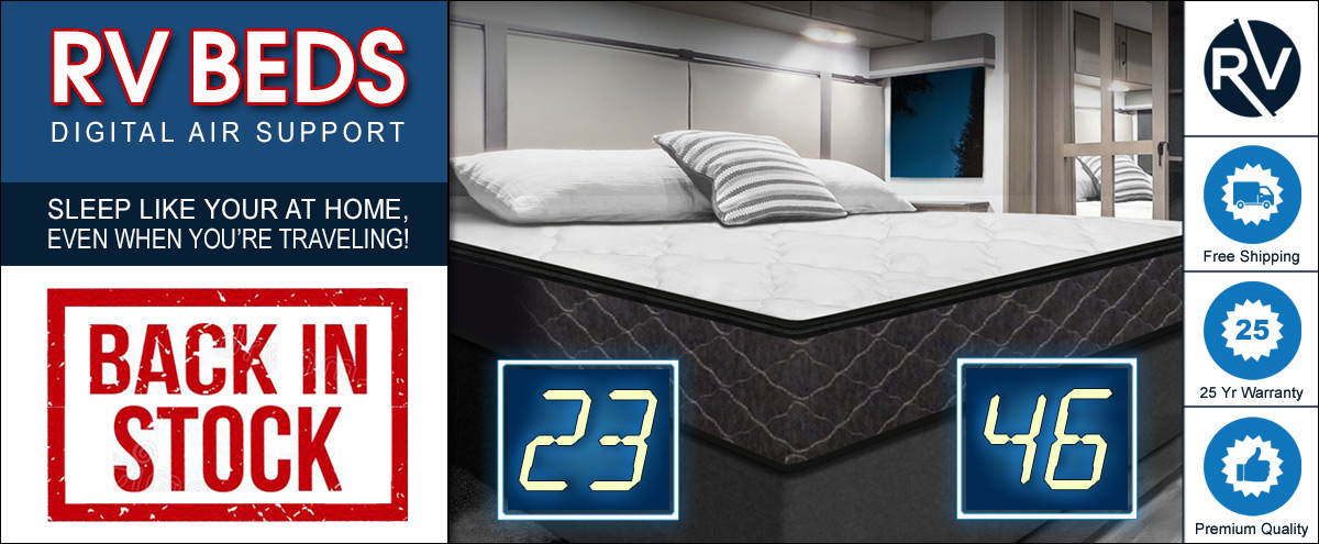 RV Beds Back In Stock & On Sale!