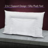 Angel Silk Crescent Pillow – Premium Down Like Plush Pillow