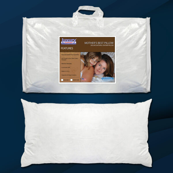 Mother's Best Pillow - Deluxe Natural Feather Pillow